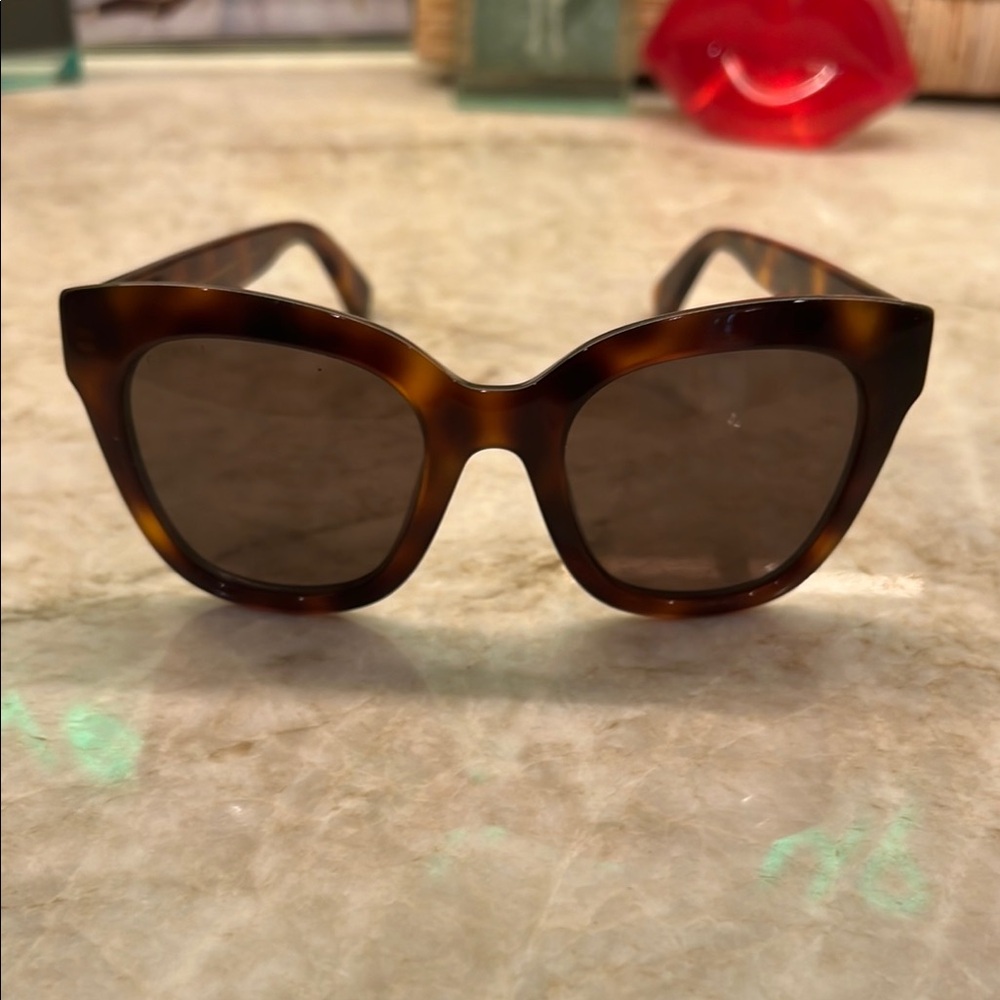 Gucci Brown Cat-Eye Sunglasses